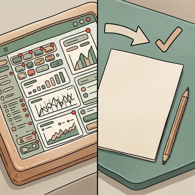 Сложные инструменты крадут внимание. Простые — возвращают его.