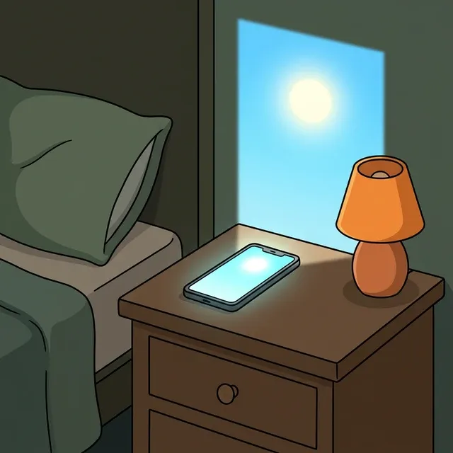 Телефон ночью превращается в яркий 'дневной прожектор', блокируя выработку мелатонина