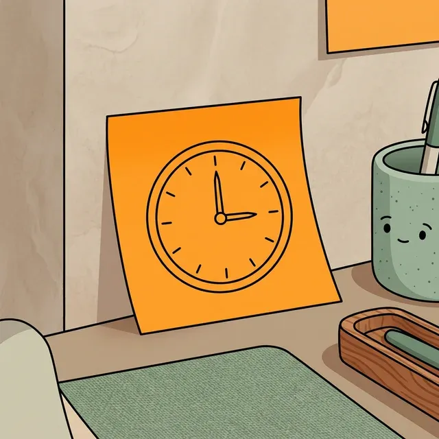 Перенесите ответственность за сроки на внешние носители (стикер или будильник)