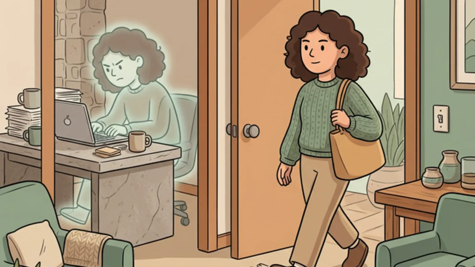 Часть вашего мозга все еще в прошлой задаче. В новую вы приходите не целиком.