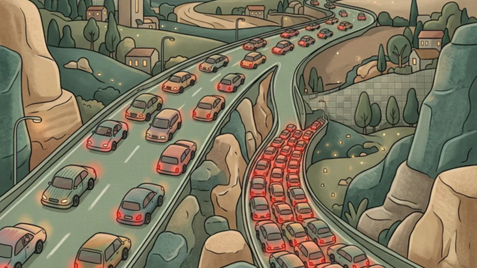 Внимание — это однополосная дорога. Две машины (мысли) там не разъедутся.