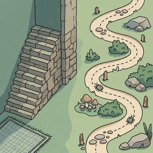 Жуки не строят планов. Они просто летят и врезаются туда-сюда, пока не найдут путь.