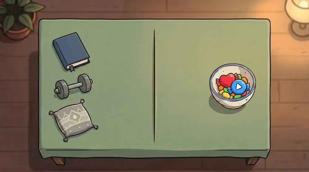 Скроллинг — это цифровой десерт. Не стоит заменять им основное блюдо вашей жизни.