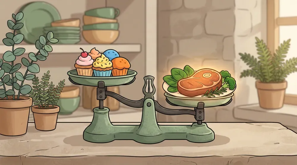 Основные блюда дают энергию, десерты (соцсети) — её забирают