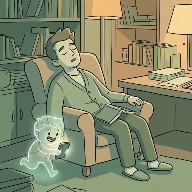 Когда «Директор» (кора) устал, «Ребенок» (лимбика) захватывает власть.